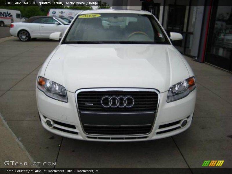 Arctic White / Beige 2006 Audi A4 2.0T quattro Sedan