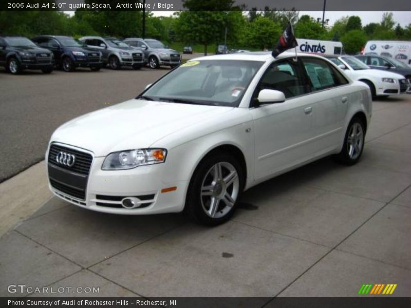 Arctic White / Beige 2006 Audi A4 2.0T quattro Sedan