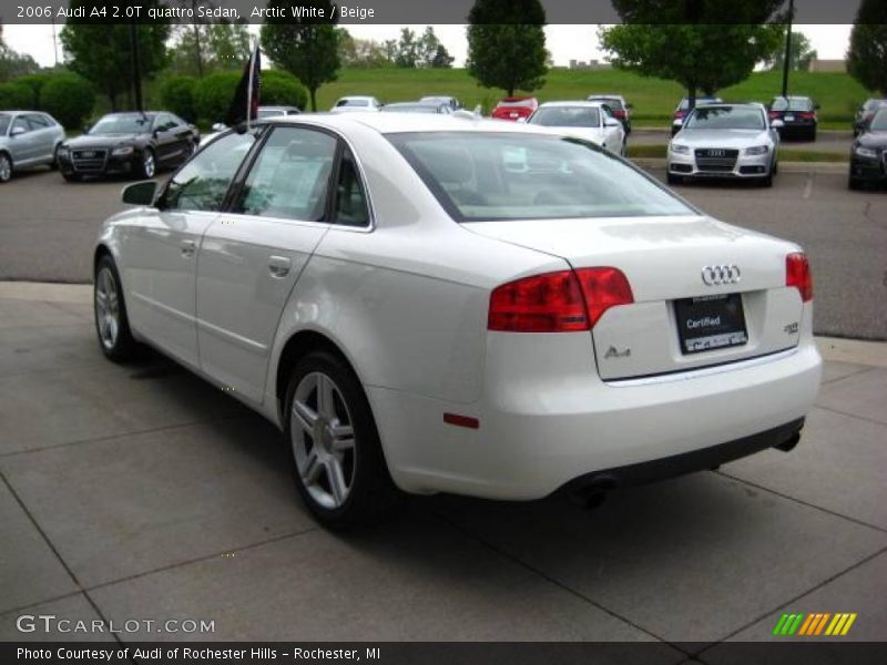 Arctic White / Beige 2006 Audi A4 2.0T quattro Sedan