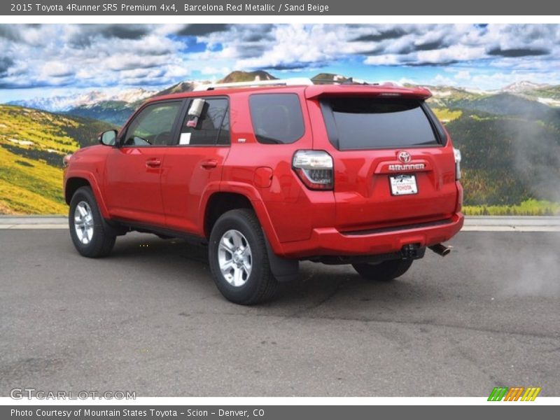 Barcelona Red Metallic / Sand Beige 2015 Toyota 4Runner SR5 Premium 4x4
