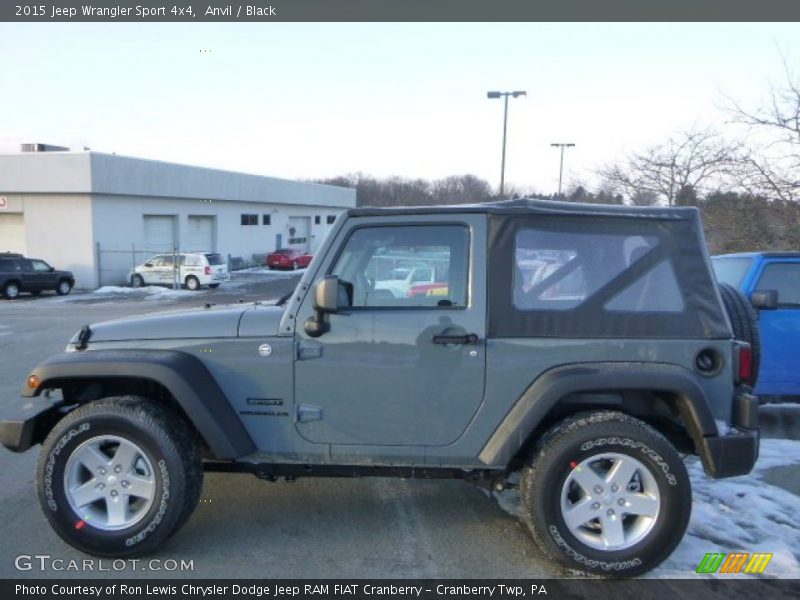 Anvil / Black 2015 Jeep Wrangler Sport 4x4