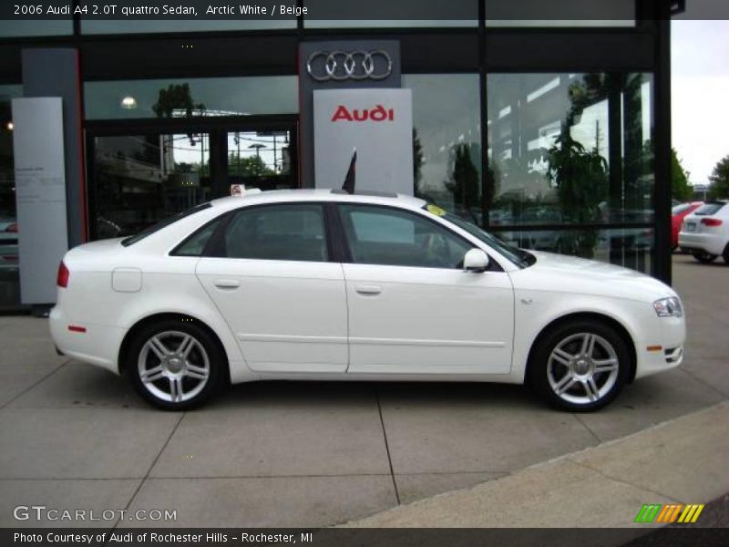 Arctic White / Beige 2006 Audi A4 2.0T quattro Sedan