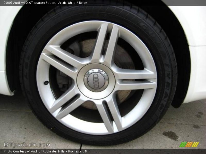 Arctic White / Beige 2006 Audi A4 2.0T quattro Sedan