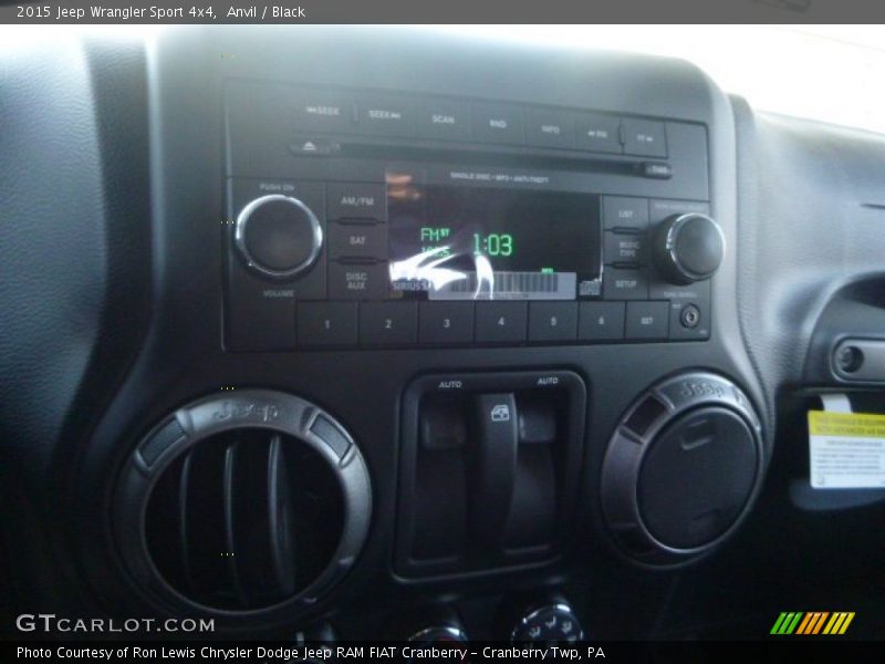 Anvil / Black 2015 Jeep Wrangler Sport 4x4