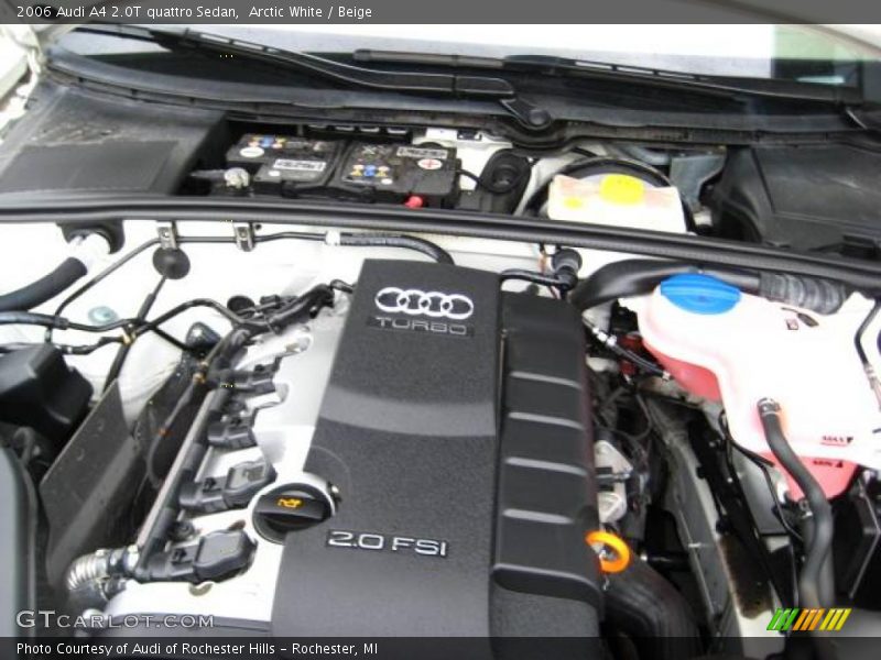 Arctic White / Beige 2006 Audi A4 2.0T quattro Sedan