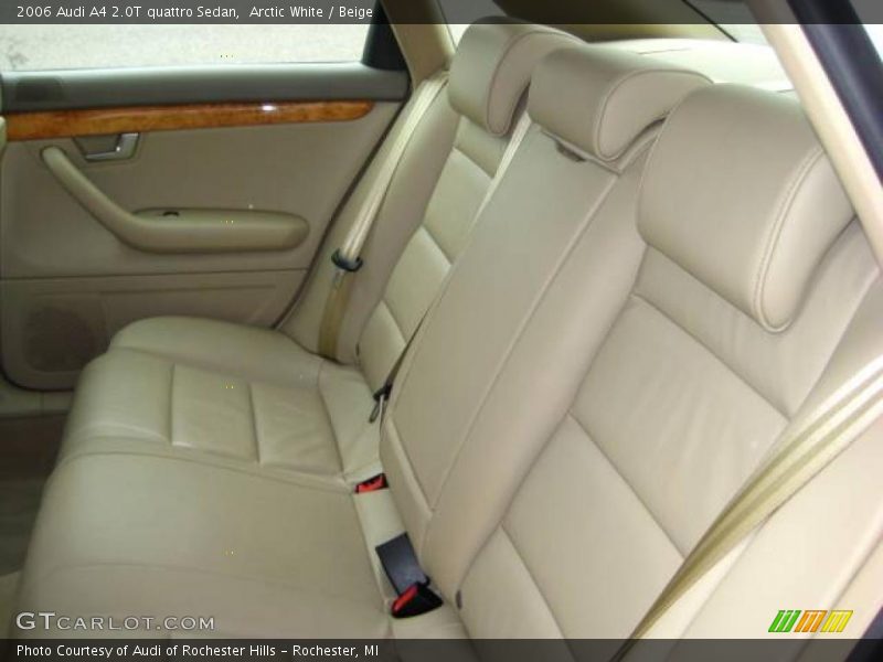 Arctic White / Beige 2006 Audi A4 2.0T quattro Sedan
