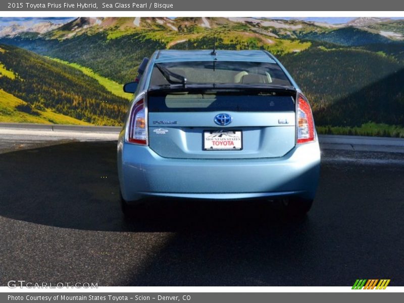 Sea Glass Pearl / Bisque 2015 Toyota Prius Five Hybrid