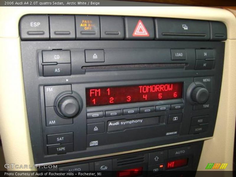 Arctic White / Beige 2006 Audi A4 2.0T quattro Sedan