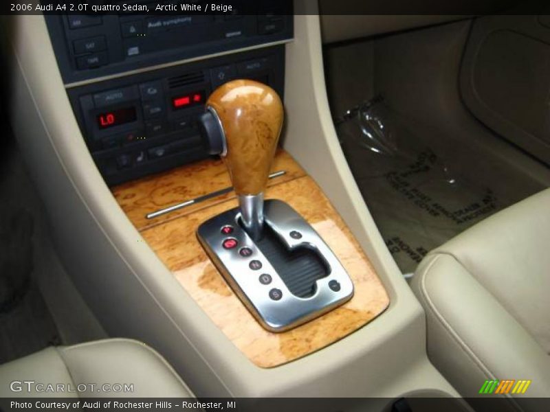 Arctic White / Beige 2006 Audi A4 2.0T quattro Sedan