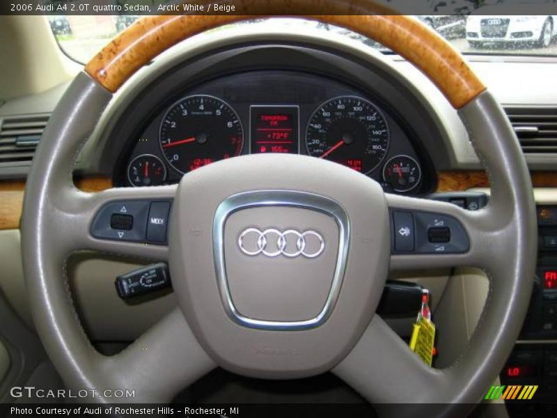 Arctic White / Beige 2006 Audi A4 2.0T quattro Sedan