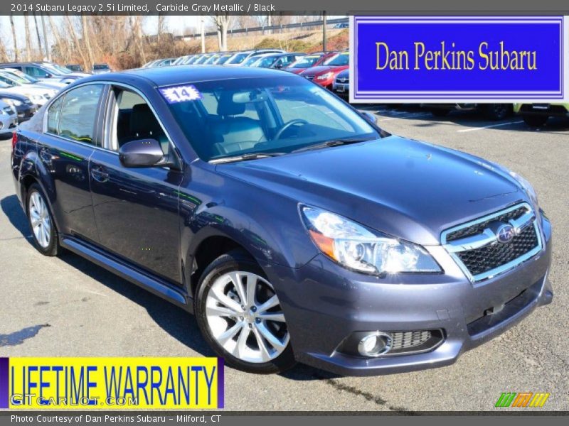 Carbide Gray Metallic / Black 2014 Subaru Legacy 2.5i Limited