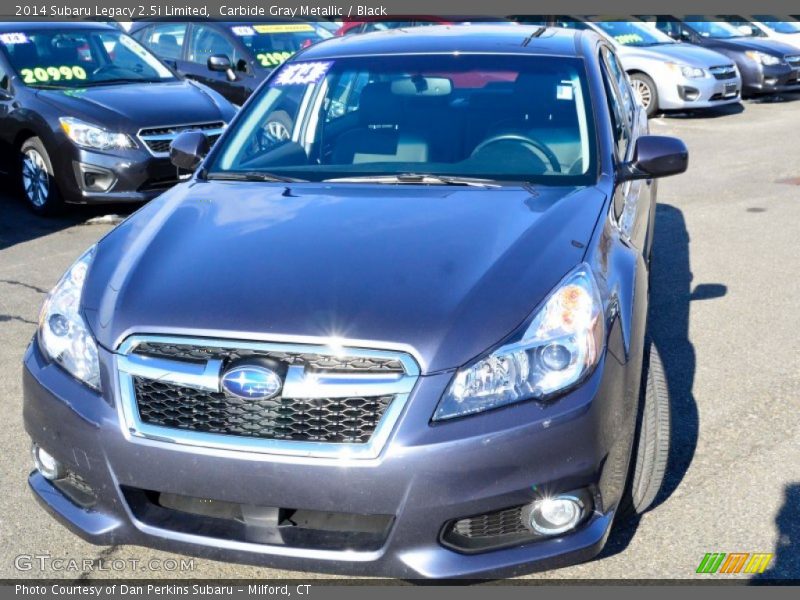Carbide Gray Metallic / Black 2014 Subaru Legacy 2.5i Limited