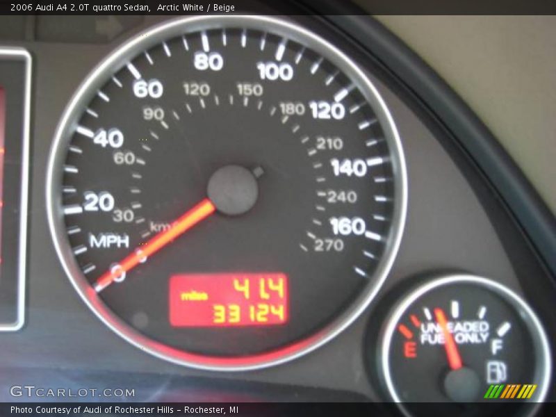 Arctic White / Beige 2006 Audi A4 2.0T quattro Sedan
