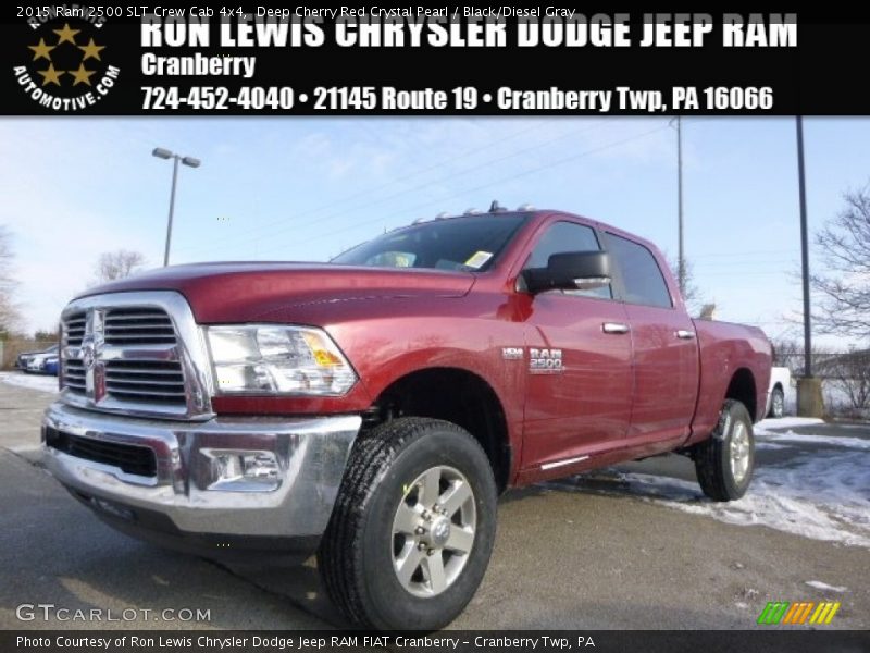 Deep Cherry Red Crystal Pearl / Black/Diesel Gray 2015 Ram 2500 SLT Crew Cab 4x4