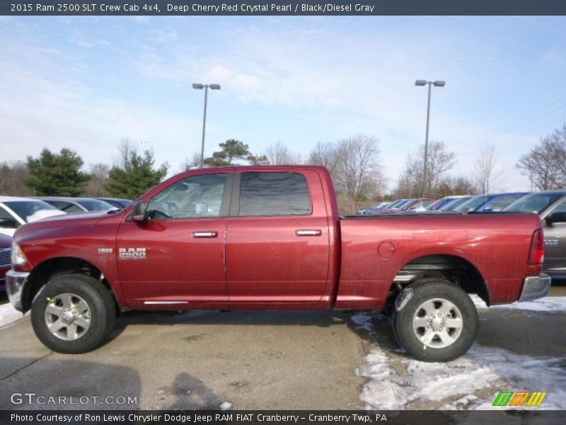 Deep Cherry Red Crystal Pearl / Black/Diesel Gray 2015 Ram 2500 SLT Crew Cab 4x4