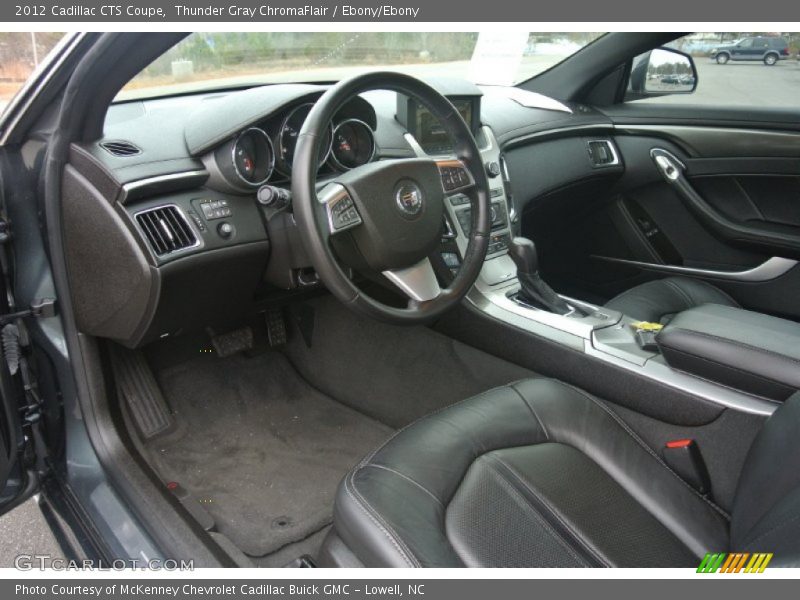 Thunder Gray ChromaFlair / Ebony/Ebony 2012 Cadillac CTS Coupe