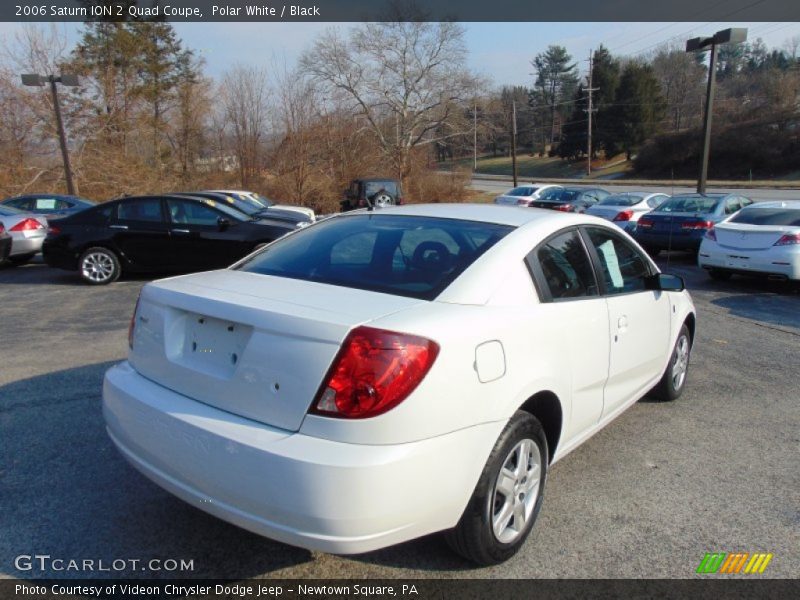 Polar White / Black 2006 Saturn ION 2 Quad Coupe