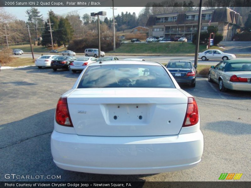 Polar White / Black 2006 Saturn ION 2 Quad Coupe