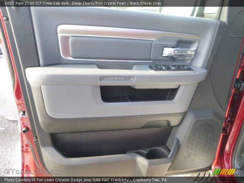 Deep Cherry Red Crystal Pearl / Black/Diesel Gray 2015 Ram 2500 SLT Crew Cab 4x4