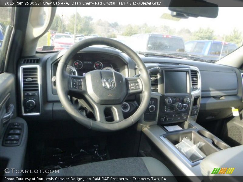 Deep Cherry Red Crystal Pearl / Black/Diesel Gray 2015 Ram 2500 SLT Crew Cab 4x4