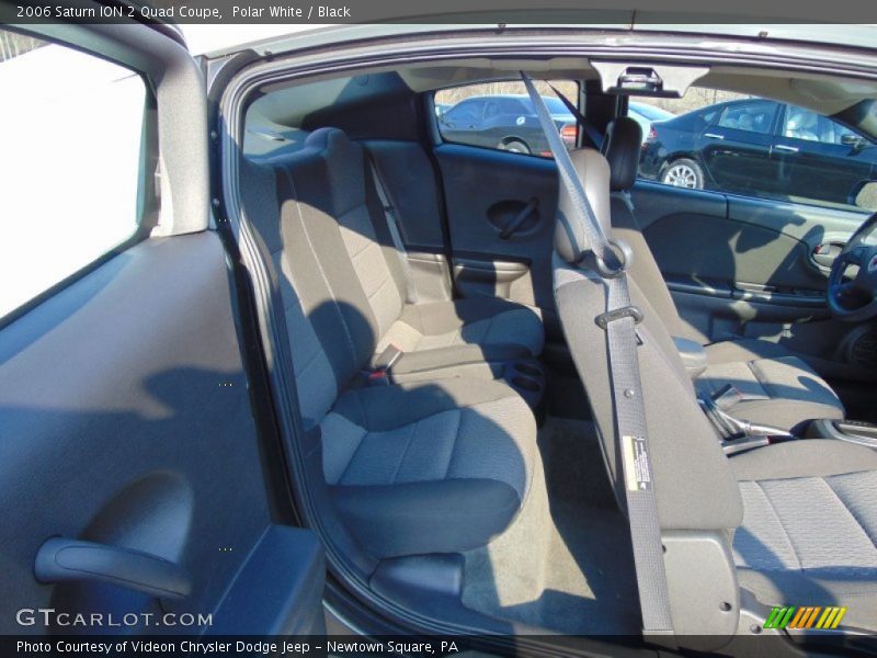 Polar White / Black 2006 Saturn ION 2 Quad Coupe