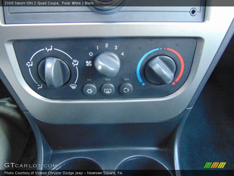 Polar White / Black 2006 Saturn ION 2 Quad Coupe