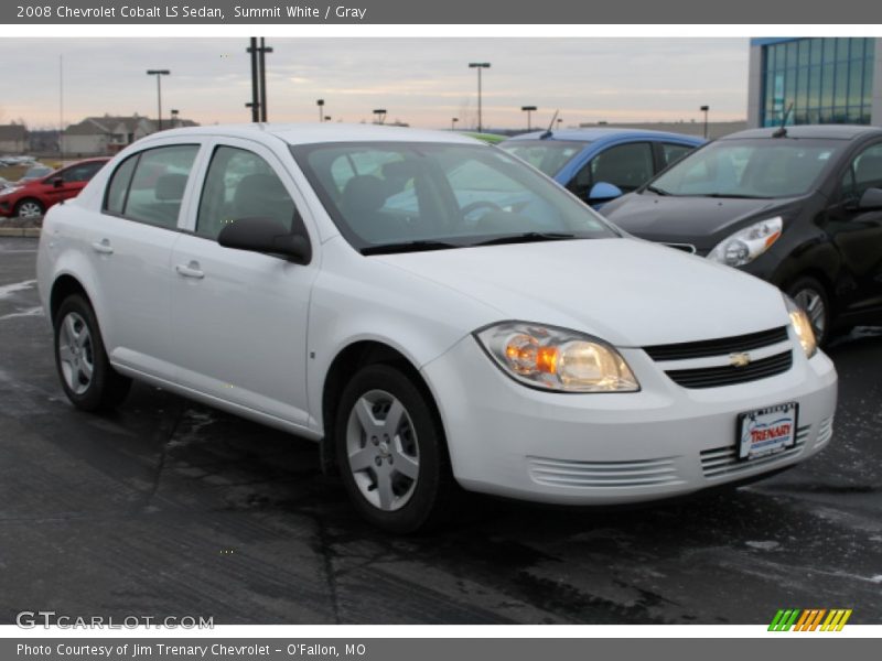 Summit White / Gray 2008 Chevrolet Cobalt LS Sedan