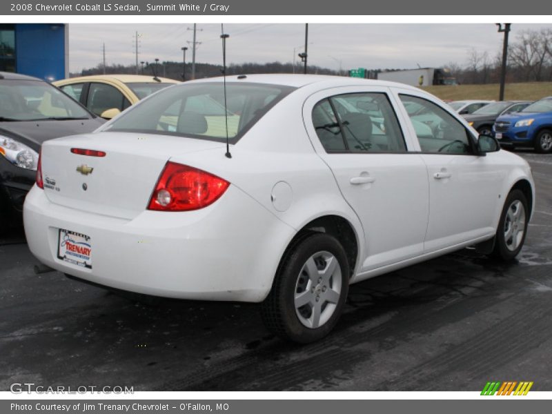 Summit White / Gray 2008 Chevrolet Cobalt LS Sedan