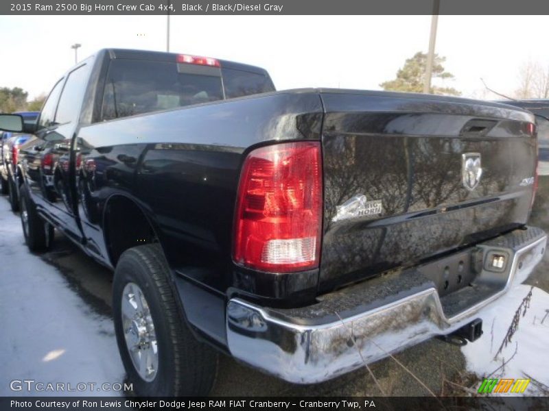 Black / Black/Diesel Gray 2015 Ram 2500 Big Horn Crew Cab 4x4