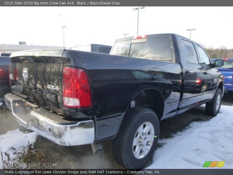 Black / Black/Diesel Gray 2015 Ram 2500 Big Horn Crew Cab 4x4