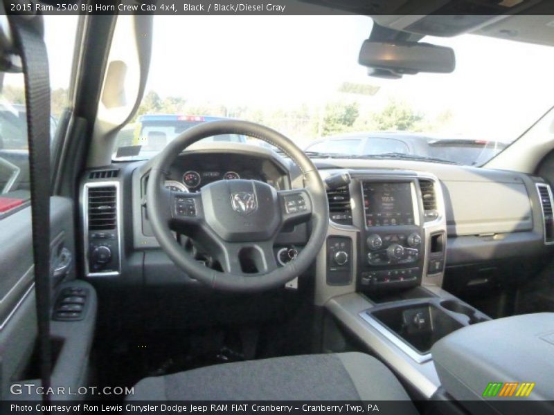 Black / Black/Diesel Gray 2015 Ram 2500 Big Horn Crew Cab 4x4