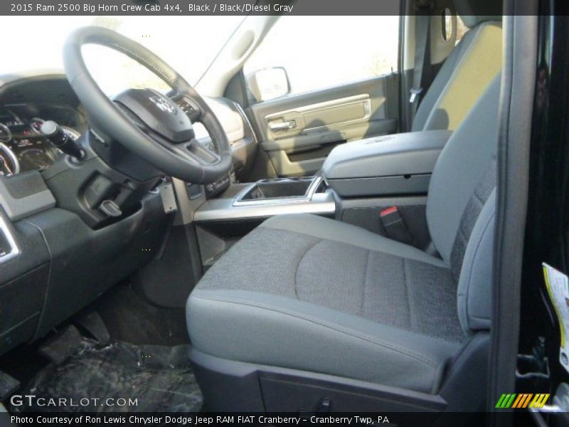 Black / Black/Diesel Gray 2015 Ram 2500 Big Horn Crew Cab 4x4