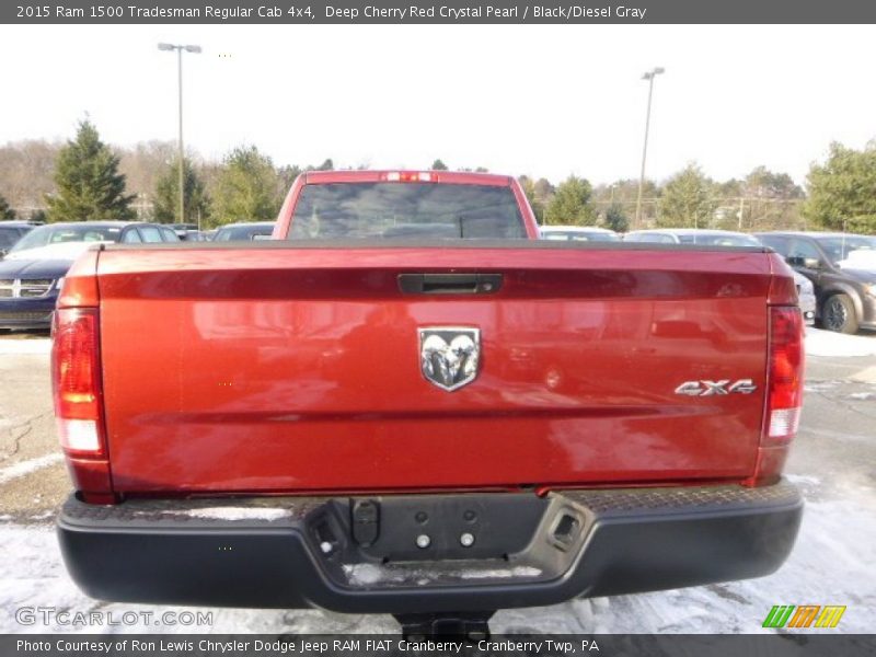 Deep Cherry Red Crystal Pearl / Black/Diesel Gray 2015 Ram 1500 Tradesman Regular Cab 4x4