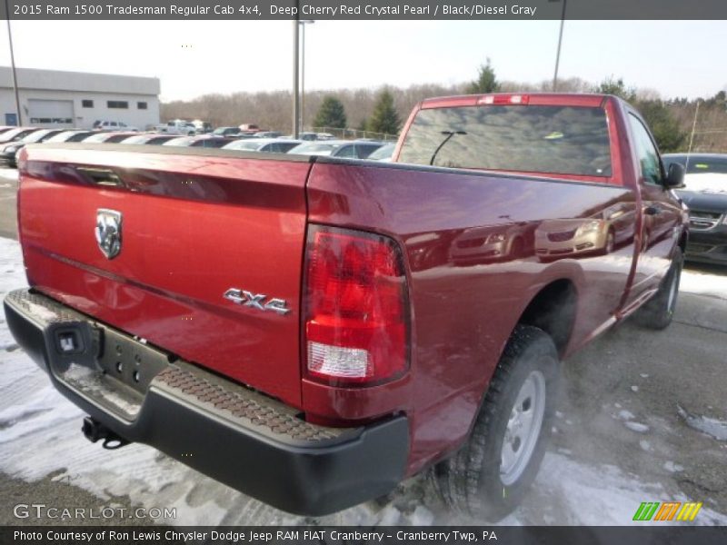 Deep Cherry Red Crystal Pearl / Black/Diesel Gray 2015 Ram 1500 Tradesman Regular Cab 4x4