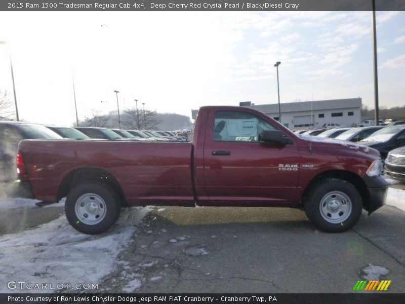 Deep Cherry Red Crystal Pearl / Black/Diesel Gray 2015 Ram 1500 Tradesman Regular Cab 4x4