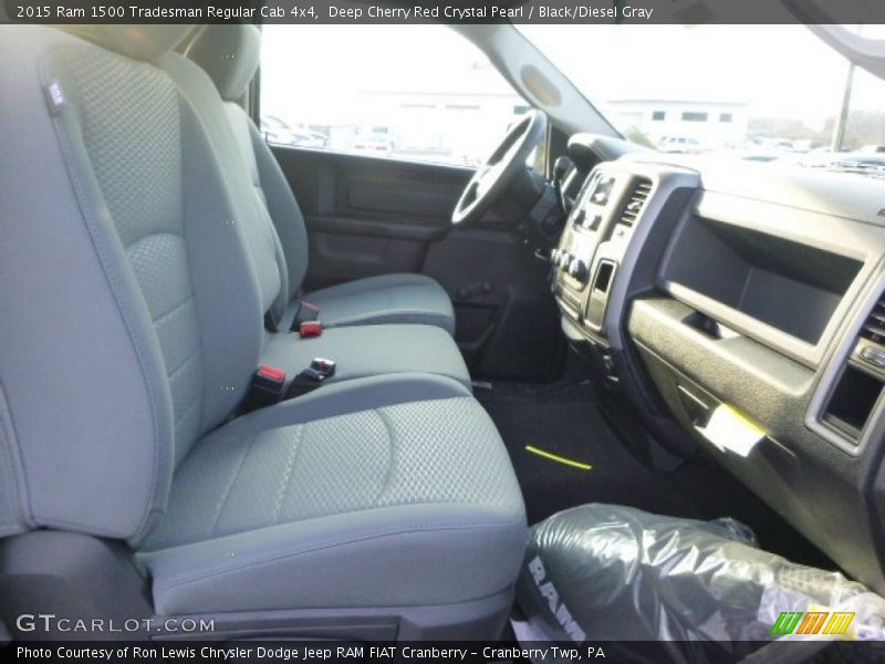 Deep Cherry Red Crystal Pearl / Black/Diesel Gray 2015 Ram 1500 Tradesman Regular Cab 4x4