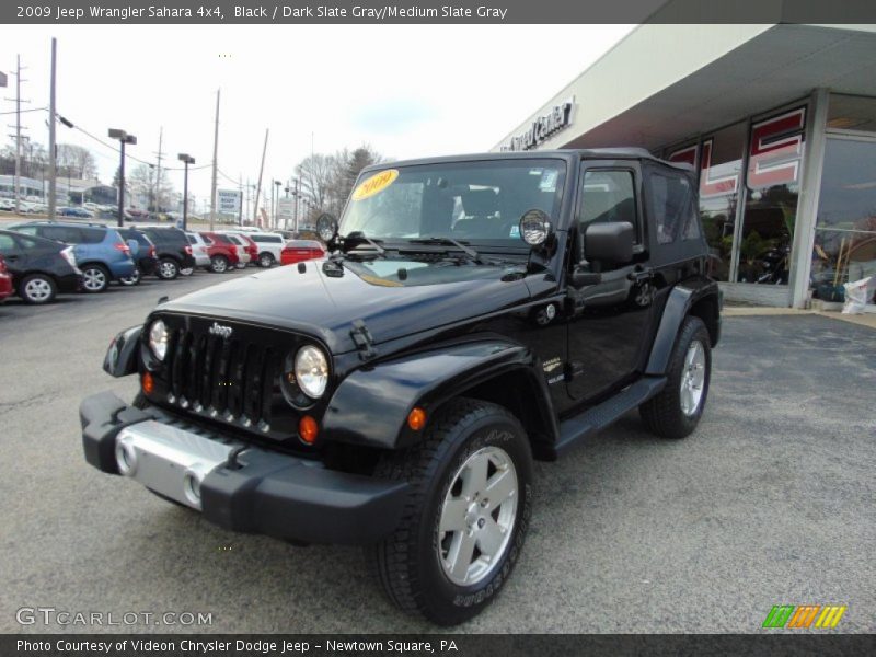 Black / Dark Slate Gray/Medium Slate Gray 2009 Jeep Wrangler Sahara 4x4
