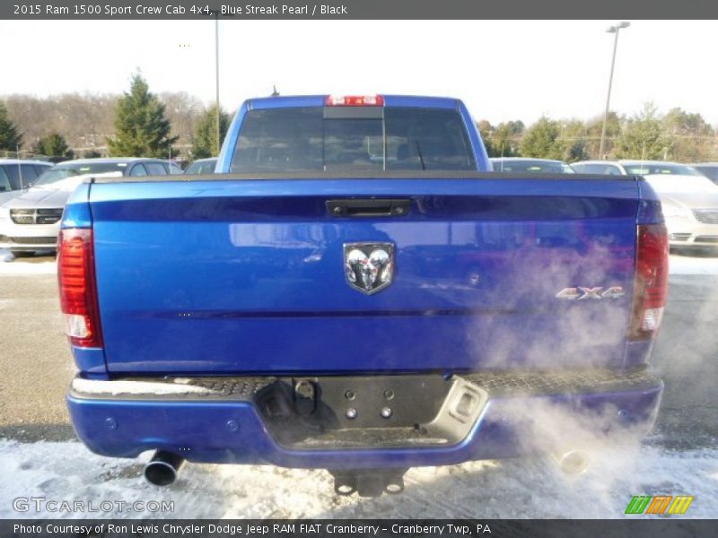 Blue Streak Pearl / Black 2015 Ram 1500 Sport Crew Cab 4x4