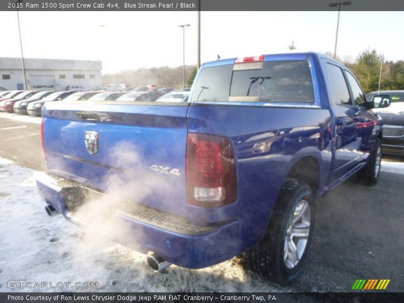 Blue Streak Pearl / Black 2015 Ram 1500 Sport Crew Cab 4x4
