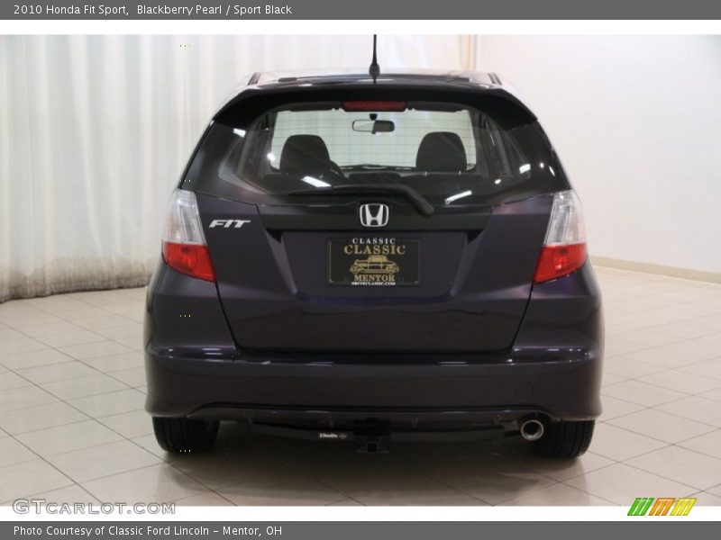 Blackberry Pearl / Sport Black 2010 Honda Fit Sport