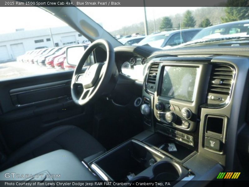 Blue Streak Pearl / Black 2015 Ram 1500 Sport Crew Cab 4x4