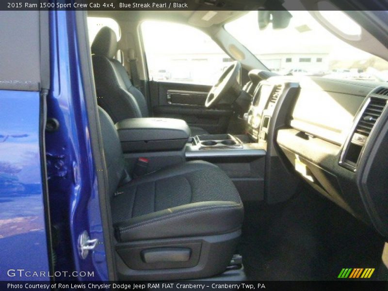 Blue Streak Pearl / Black 2015 Ram 1500 Sport Crew Cab 4x4