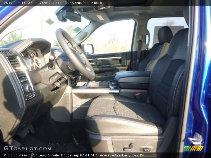 Blue Streak Pearl / Black 2015 Ram 1500 Sport Crew Cab 4x4
