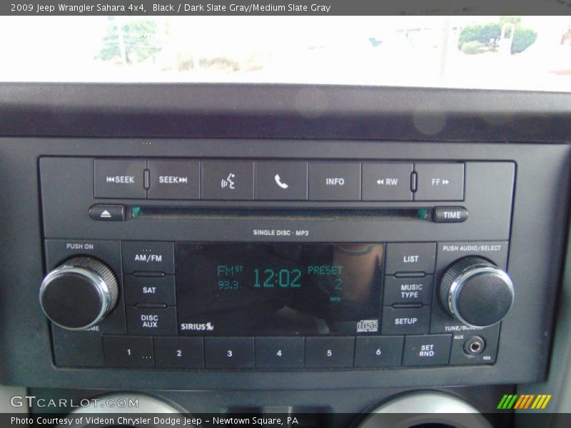 Black / Dark Slate Gray/Medium Slate Gray 2009 Jeep Wrangler Sahara 4x4