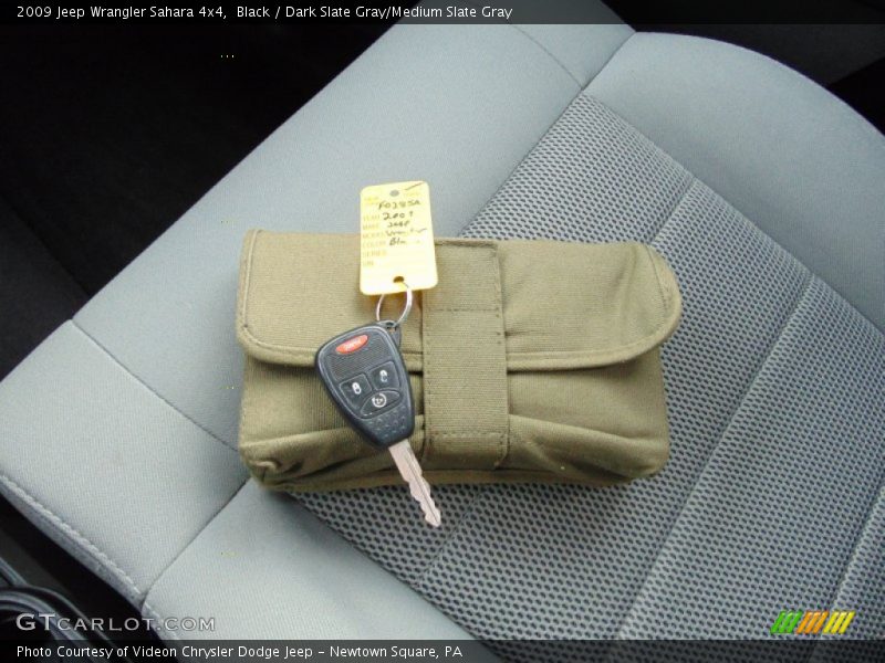 Black / Dark Slate Gray/Medium Slate Gray 2009 Jeep Wrangler Sahara 4x4