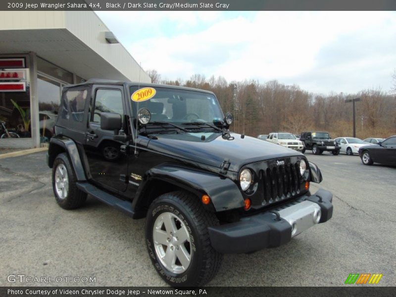 Black / Dark Slate Gray/Medium Slate Gray 2009 Jeep Wrangler Sahara 4x4