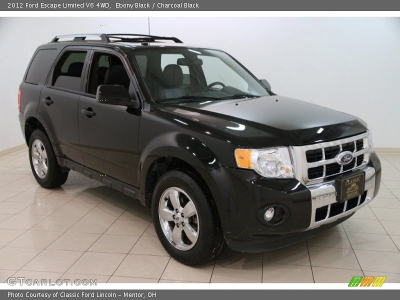 Ebony Black / Charcoal Black 2012 Ford Escape Limited V6 4WD