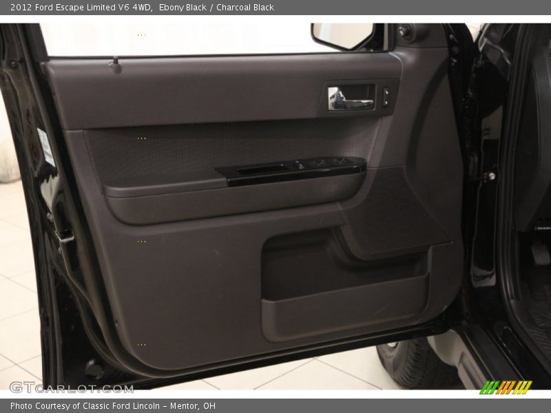 Ebony Black / Charcoal Black 2012 Ford Escape Limited V6 4WD