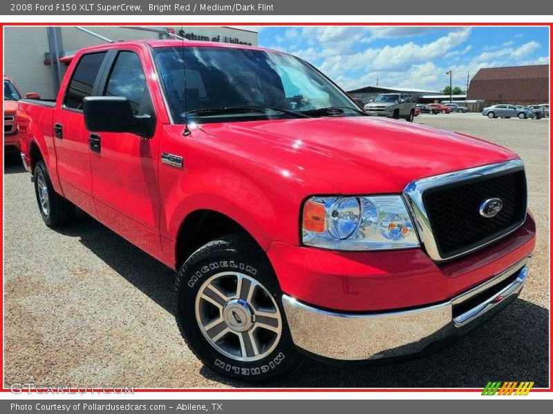 Bright Red / Medium/Dark Flint 2008 Ford F150 XLT SuperCrew