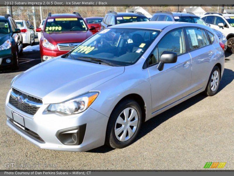 Ice Silver Metallic / Black 2012 Subaru Impreza 2.0i 5 Door